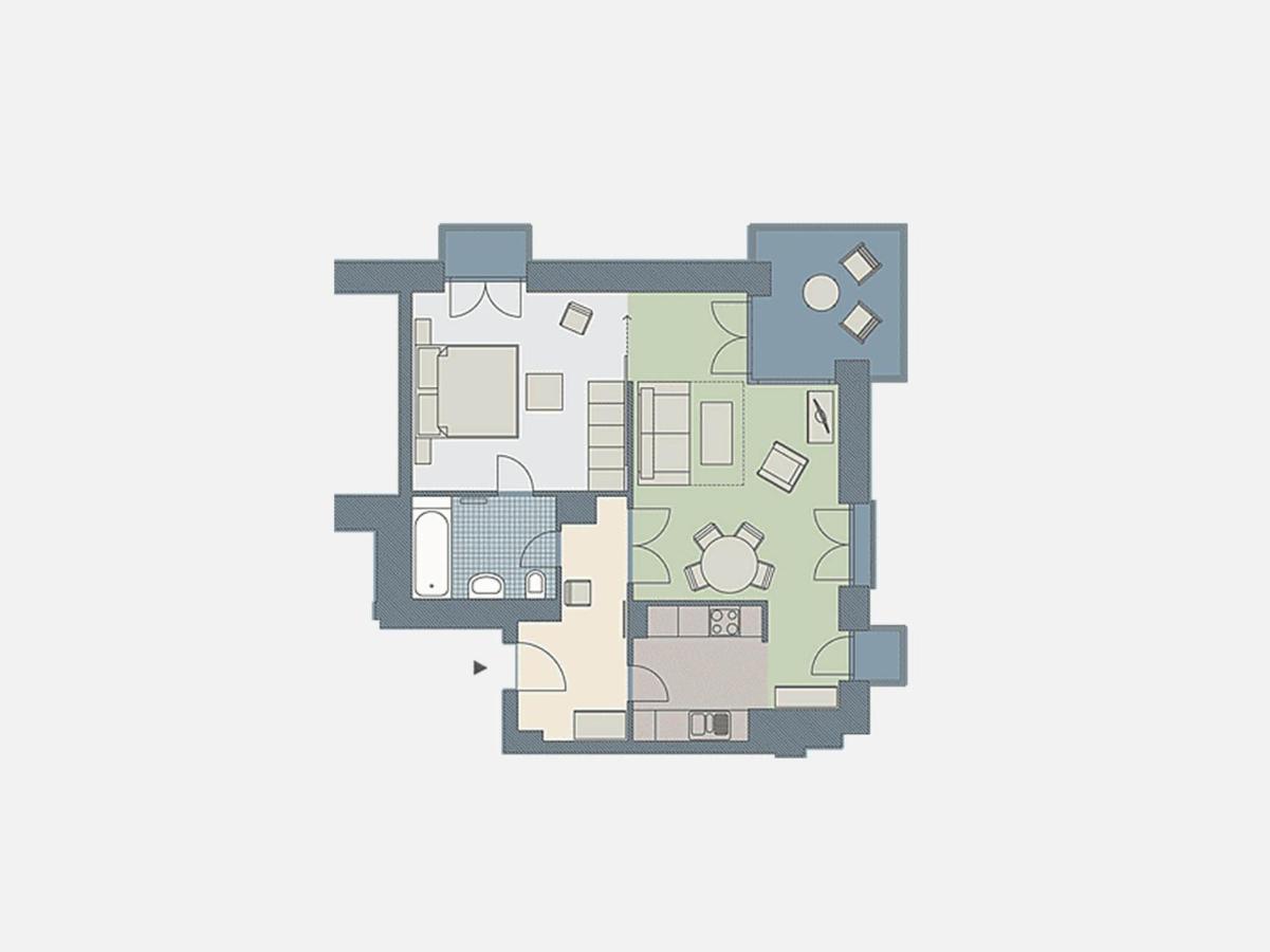 Kaiservillen Heringsdorf - Ferienwohnung Mit 1 Schlafzimmer Und Balkon D224 מראה חיצוני תמונה